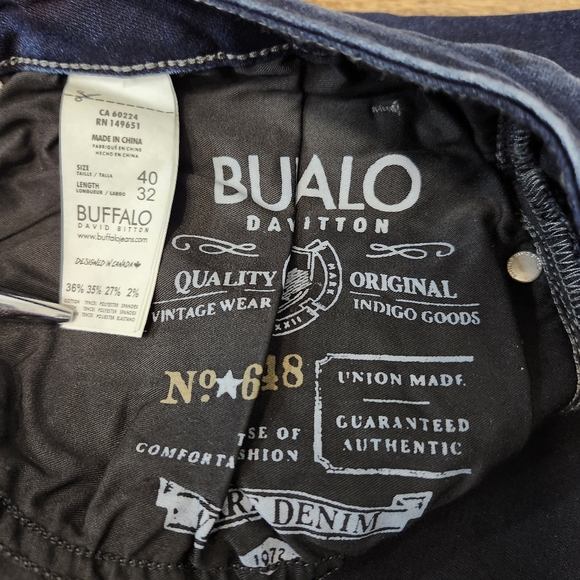 Buffalo David Bitton Mens Slim Boot King Jeans - Picture 10 of 13